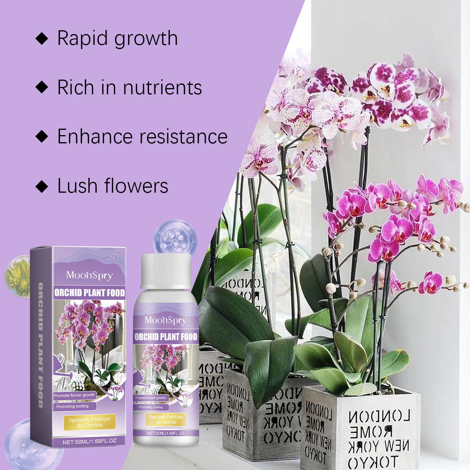 Orchid Plant Growth Agent - Fl - огляд і ціна Plant Pot