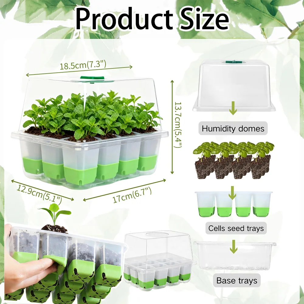 12 cell Seedling Starter Tray  - огляд і ціна Seed Starter Tray