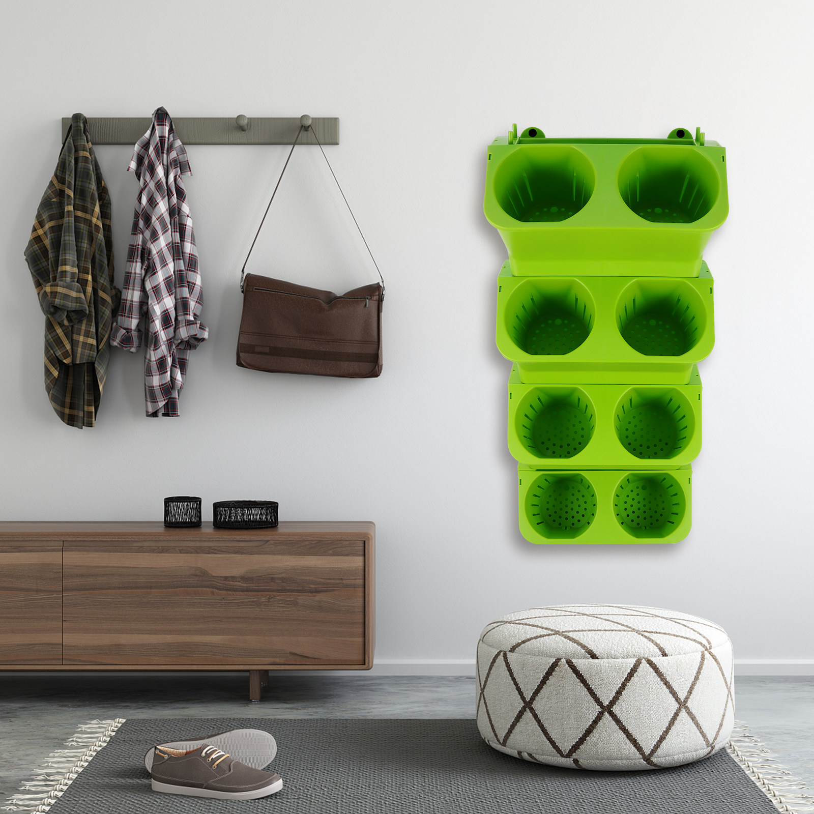 4Pcs Vertical Wall Planter Set - огляд і ціна Self Watering Planter
