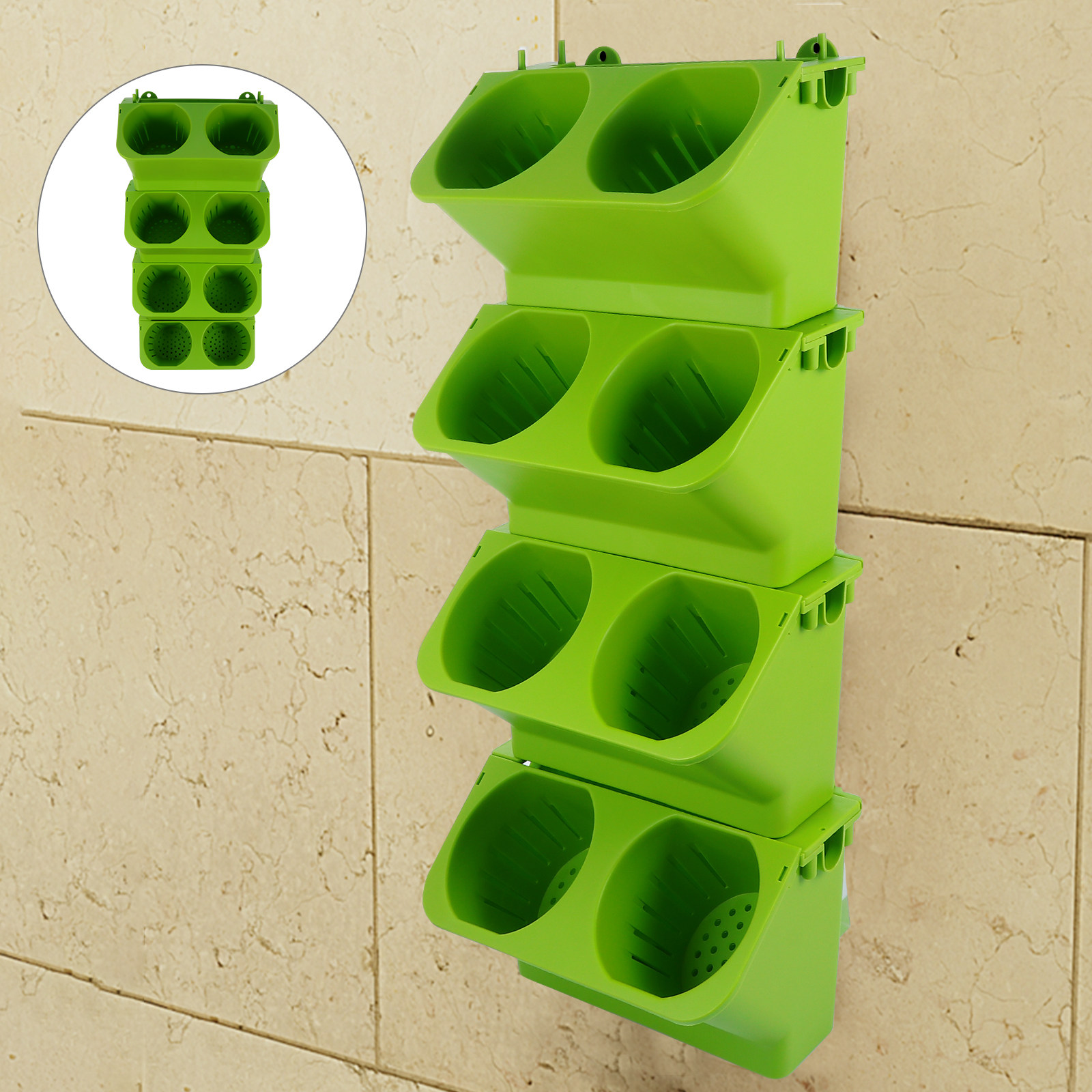 4Pcs Vertical Wall Planter Set - огляд і ціна Self Watering Planter