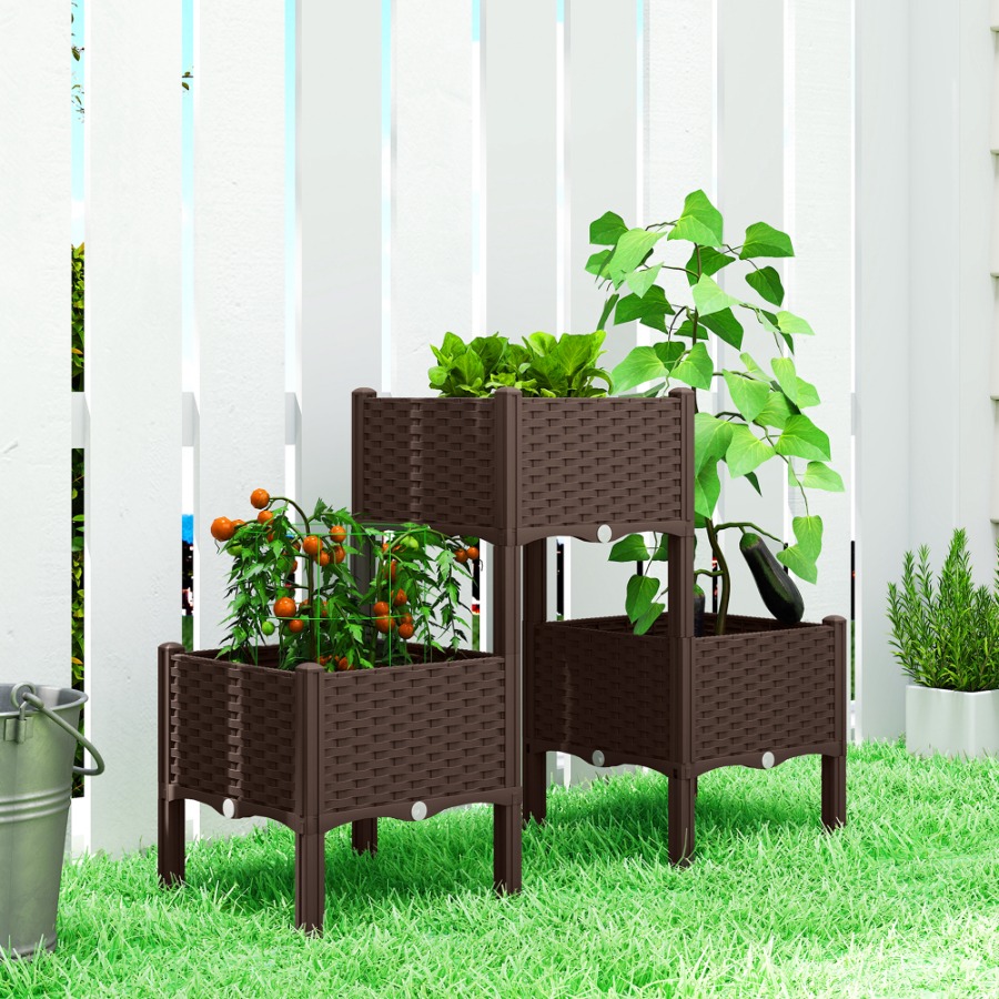 Plastic Raised Garden Bed with - огляд і ціна Self Watering Planter