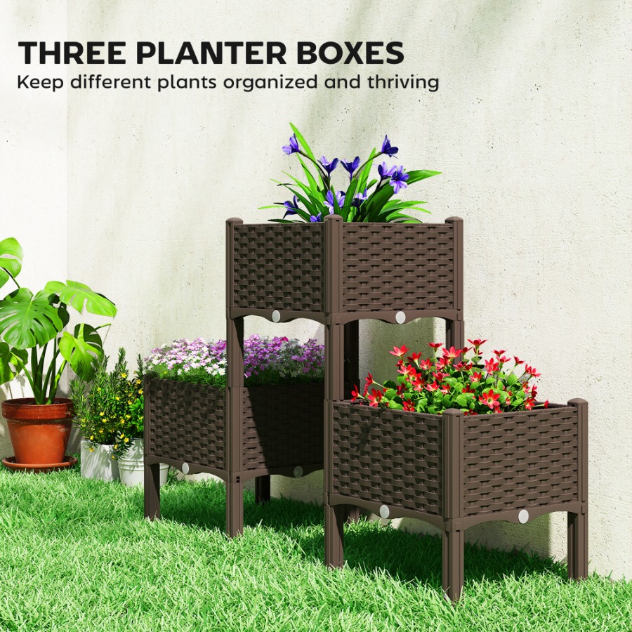 Plastic Raised Garden Bed with - огляд і ціна Self Watering Planter