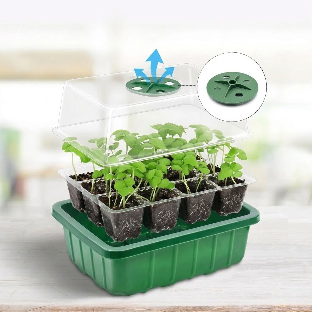 Adjustable Humidity Domes Clea - огляд і ціна Seed Starter Tray