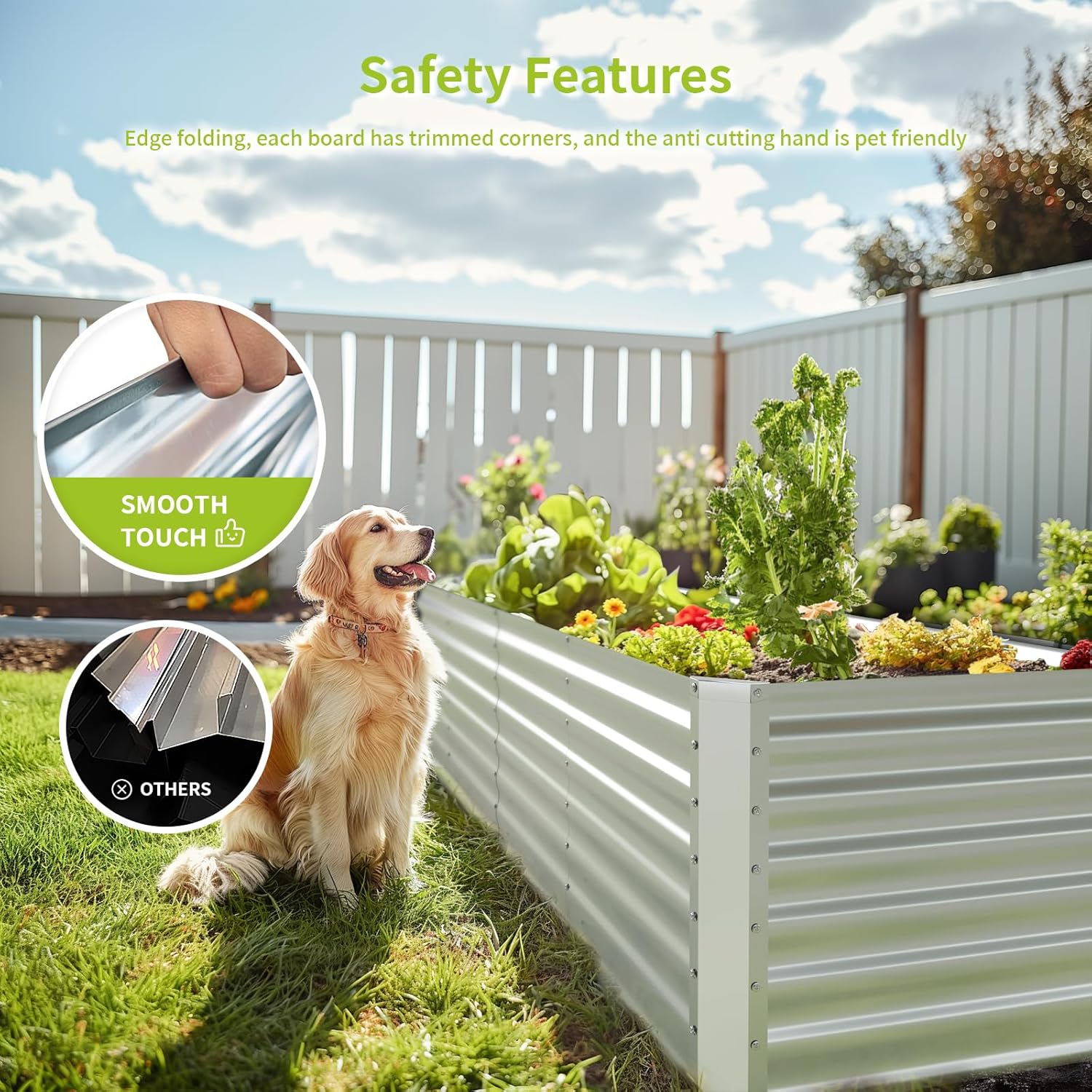 Outdoor Galvanized Raised Gard - огляд і ціна Raised Garden Bed