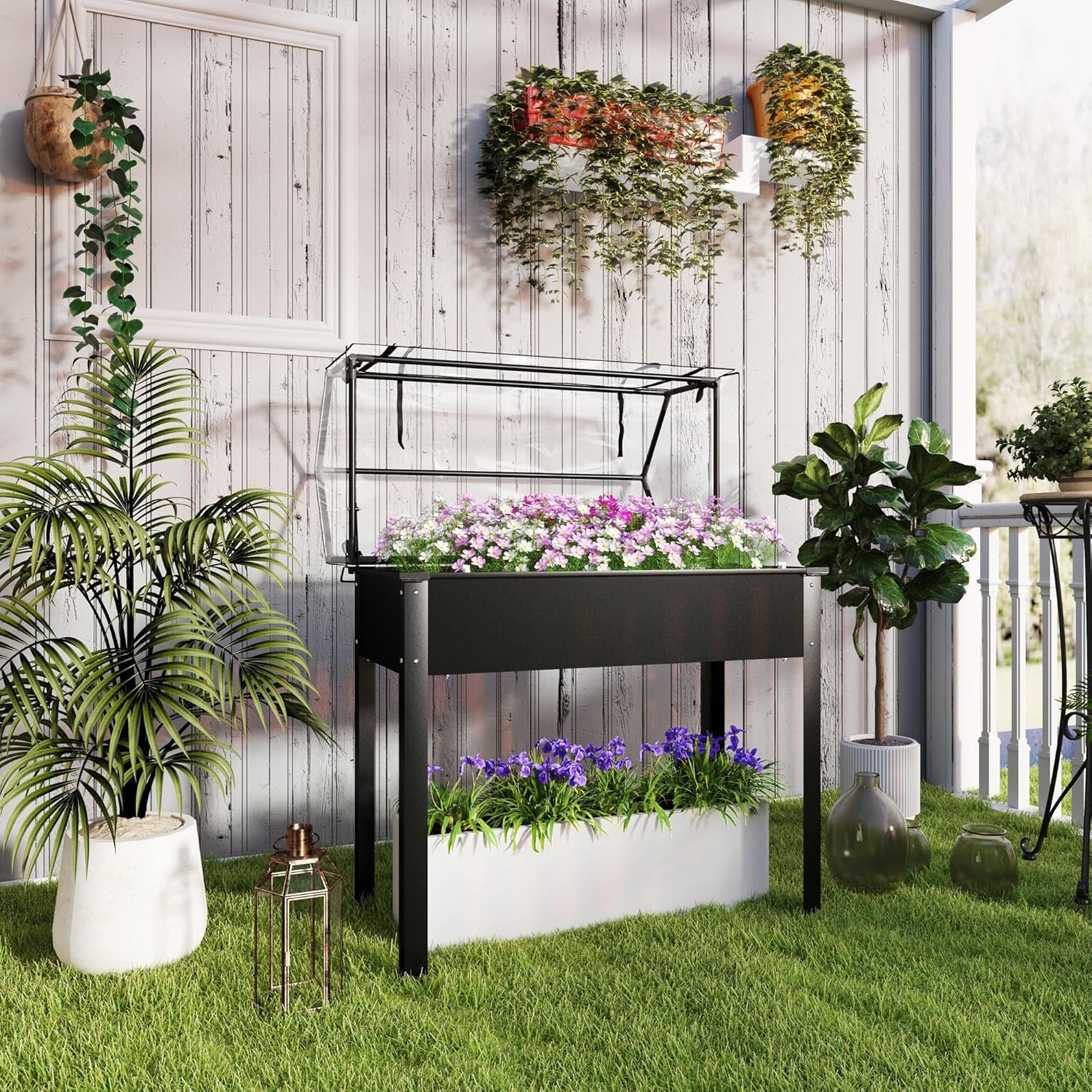 Outdoor Use - Black Raised Gar - огляд і ціна Raised Garden Bed