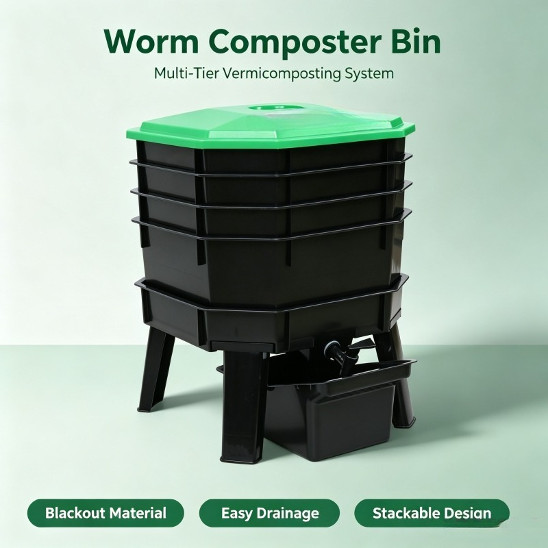 Worm Composter Bin for Kitchen - огляд і ціна Compost Bin
