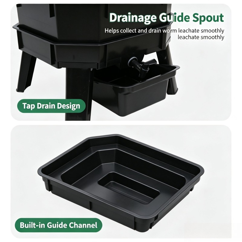 Worm Composter Bin for Kitchen - огляд і ціна Compost Bin