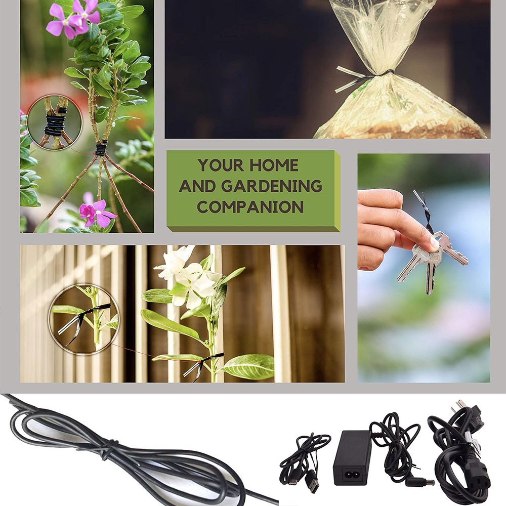 100Pcs BK WH Oblate Iron Wire  - огляд і ціна Indoor Herb Garden