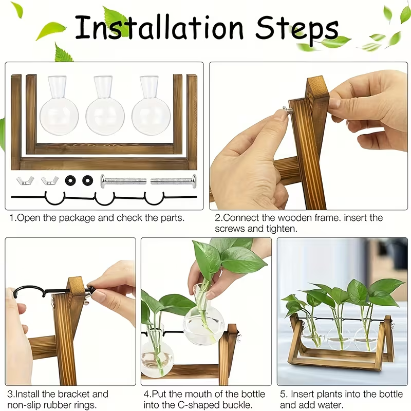 Wooden Stand Hydroponic Plant  - огляд і ціна Hydroponic Kit