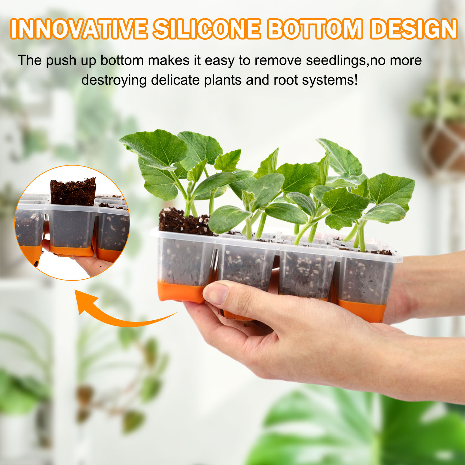 5/10 Orange Seed Starter Tray  - огляд і ціна Seed Starter Tray