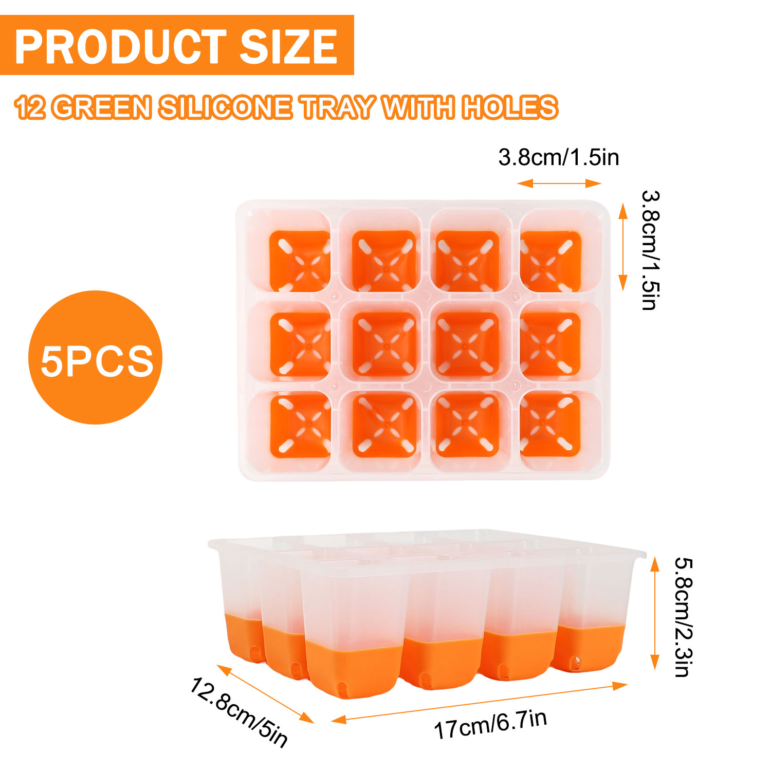 5/10 Orange Seed Starter Tray  - огляд і ціна Seed Starter Tray