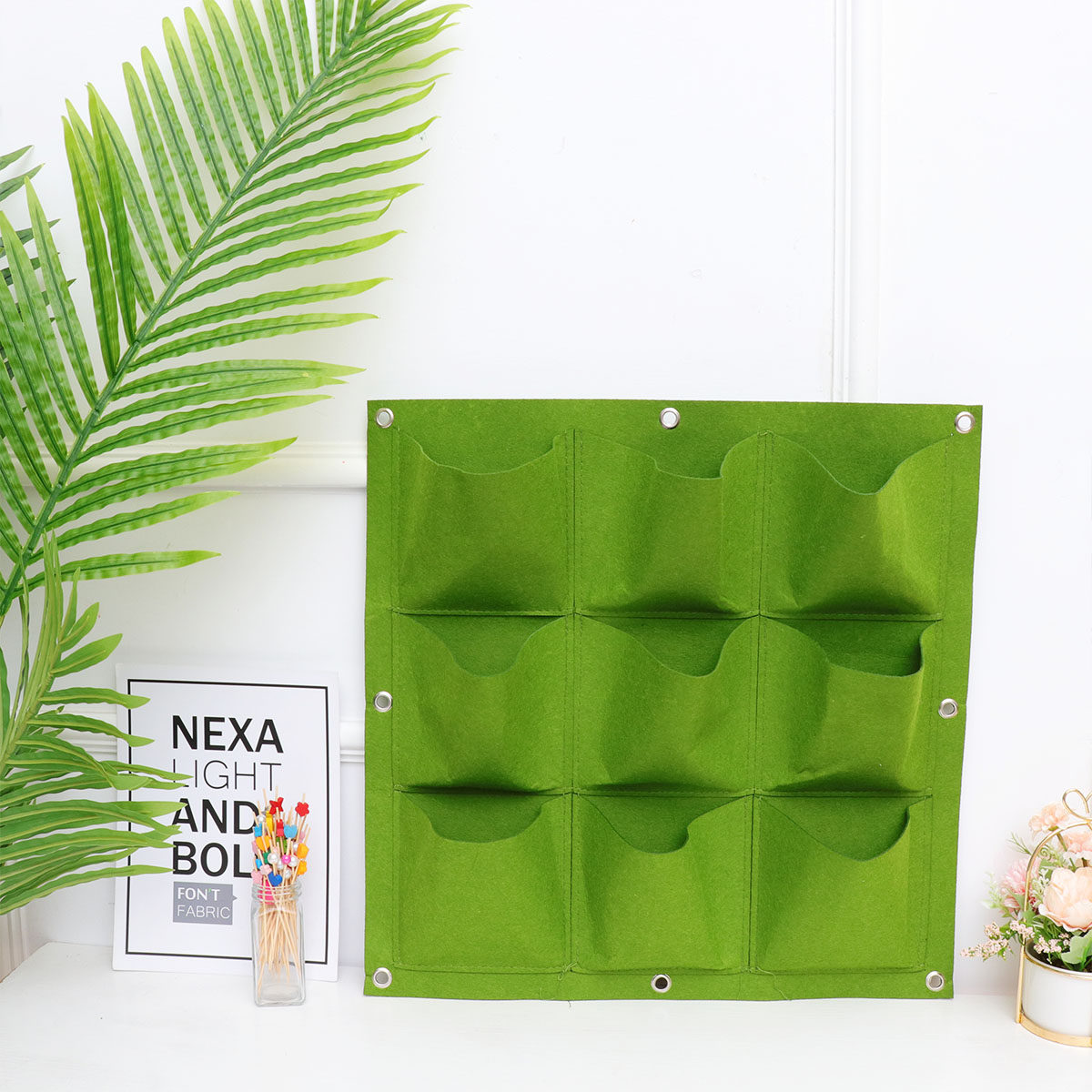 9-Pocket Wall Hanging Plant Ba - огляд і ціна Vertical Planter