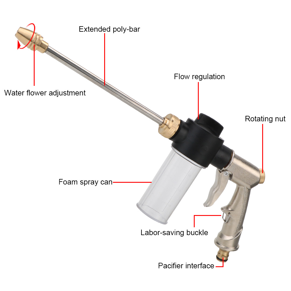 Long Foam Washer Car High Pres - огляд і ціна Trowel Garden Tools