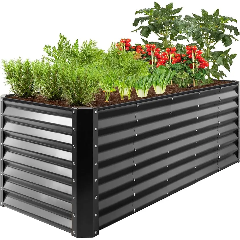 Large 8x2x2ft Outdoor Metal Ra - огляд і ціна Raised Garden Bed