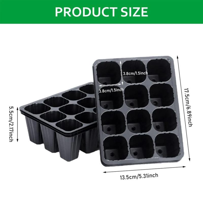 12 Holes Vegetable Seedling Po - огляд і ціна Seed Starter Tray