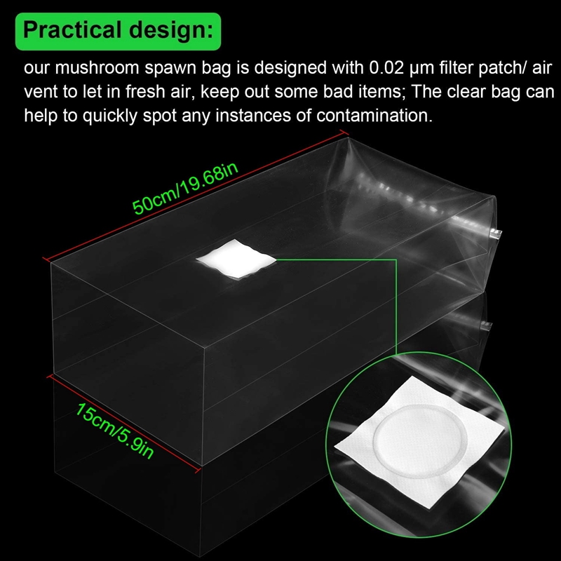 100Pcs Mushroom Growing Bag Mu - огляд і ціна Grow Bag