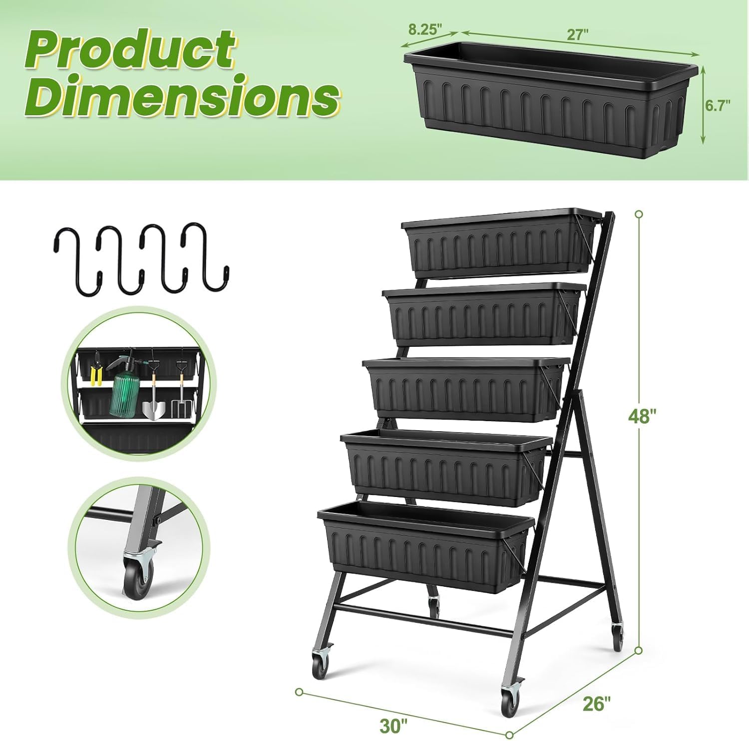Vertical Raised Garden Bed Wit - огляд і ціна Vertical Planter