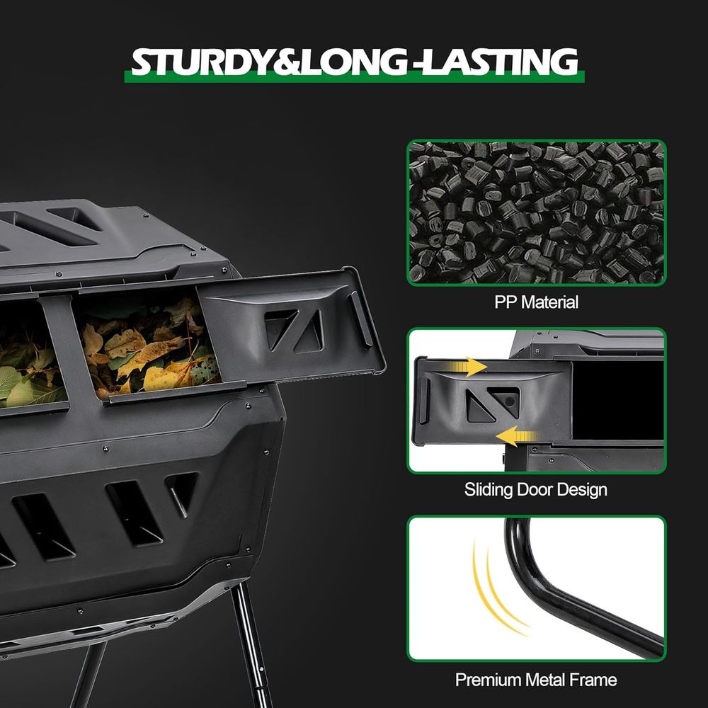 43 Gallon Compost Tumbler Bin  - огляд і ціна Compost Bin