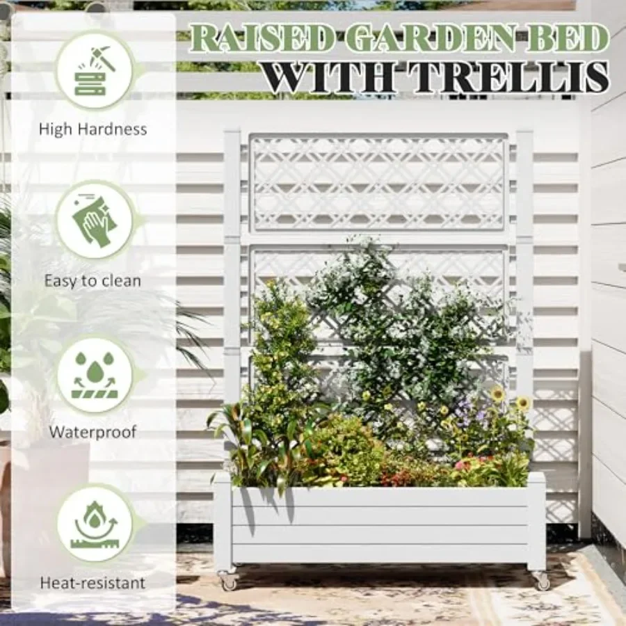 Trellis Raised Garden Bed, Sel - огляд і ціна Self Watering Planter