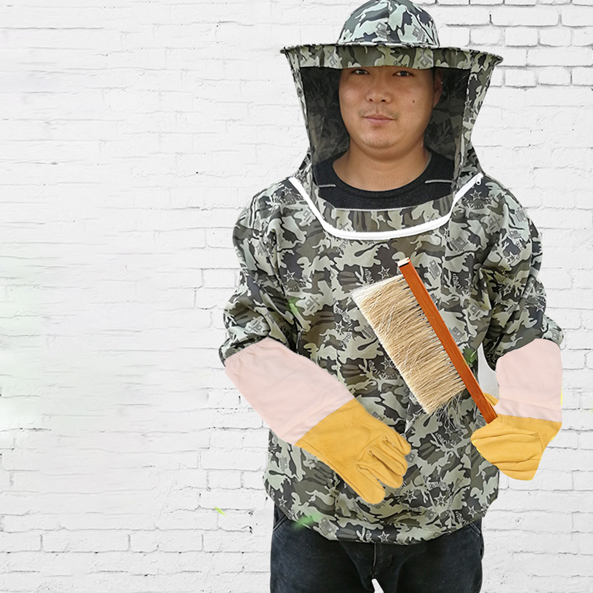 1Pair Beekeeping Gloves Protec - огляд і ціна Garden Gloves