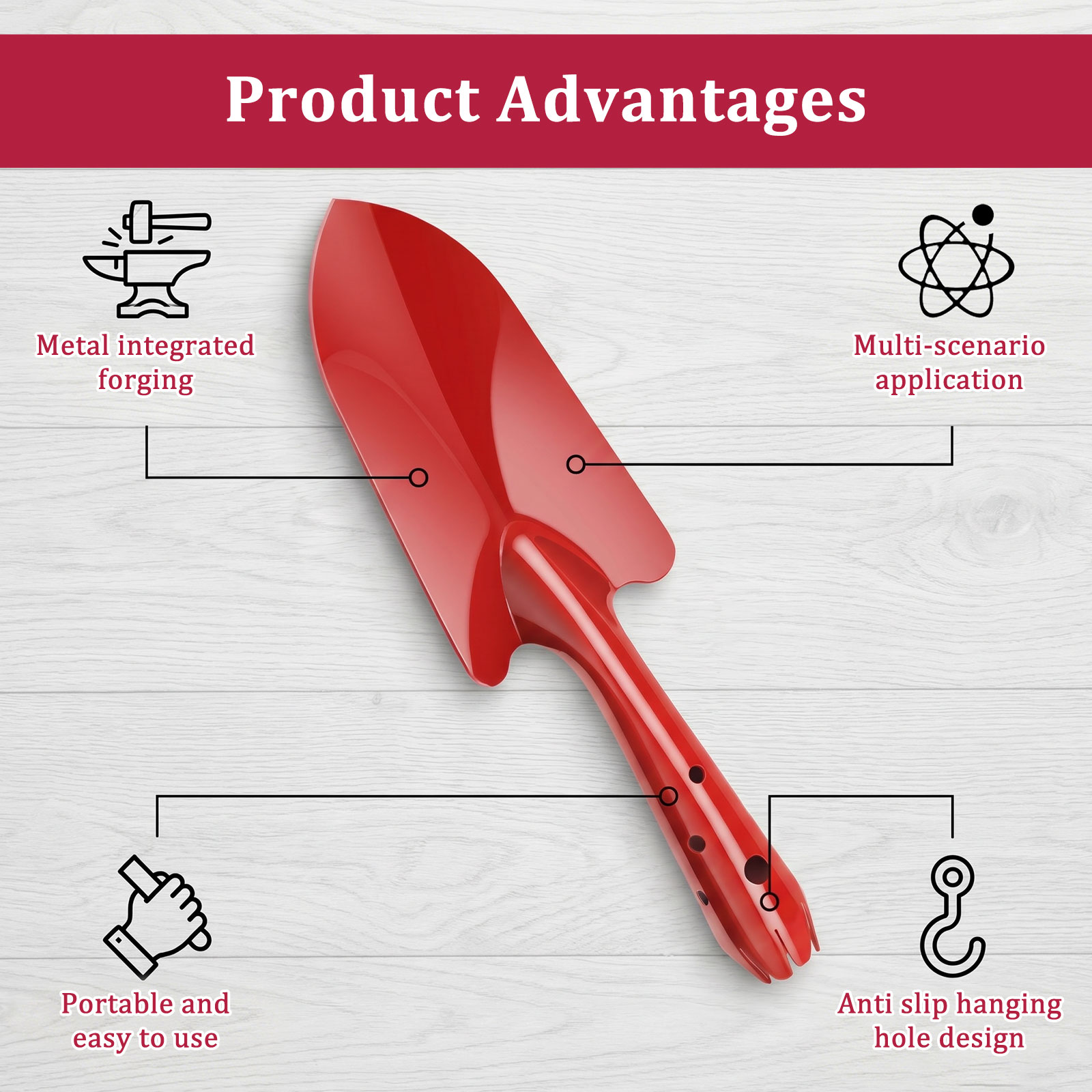 Garden Trowel Rust Resistant M - огляд і ціна Trowel Garden Tools