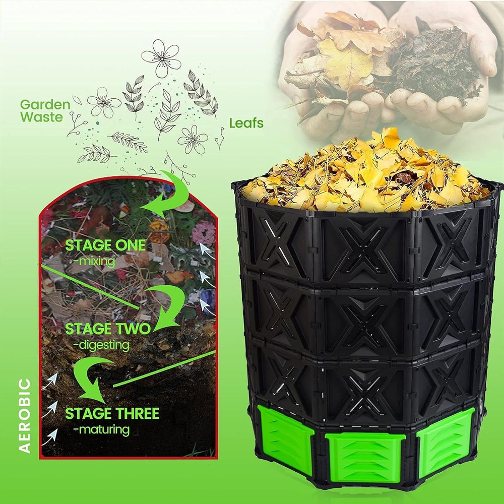 XXL Large Compost Bin Outdoor- - огляд і ціна Compost Bin