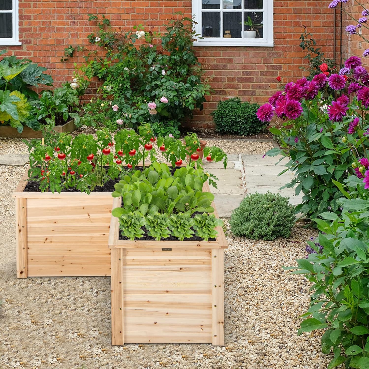 Outdoor Solid Wood Raised Gard - огляд і ціна Raised Garden Bed