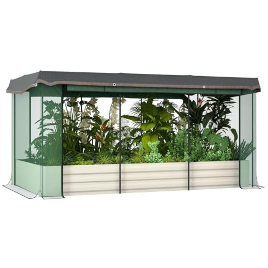 7.3 x 3.4 x 1 ft Galvanized Ra - огляд і ціна Raised Garden Bed