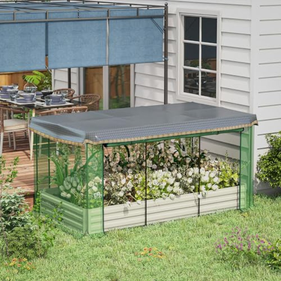 7.3 x 3.4 x 1 ft Galvanized Ra - огляд і ціна Raised Garden Bed