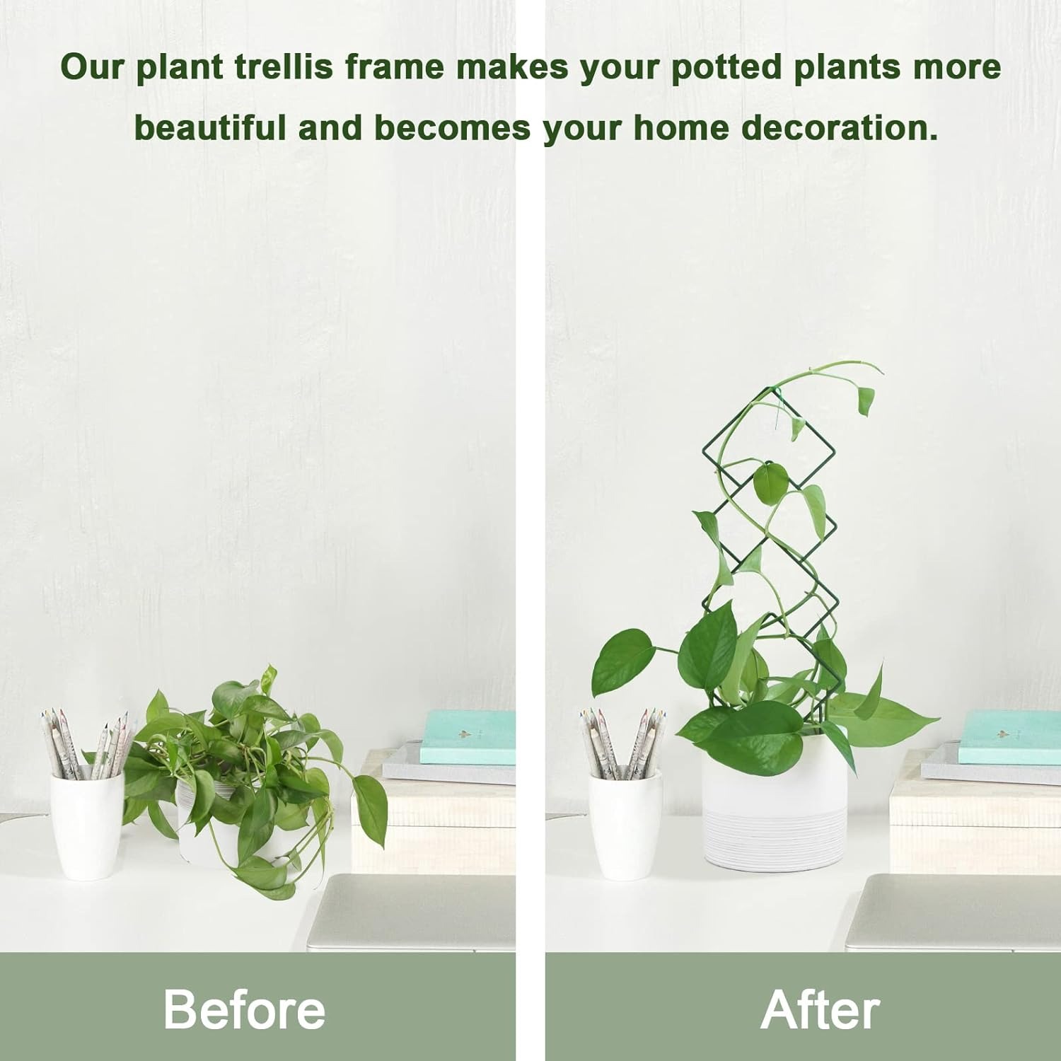4 PCS Black Metal Plant Trelli - огляд і ціна Indoor Herb Garden