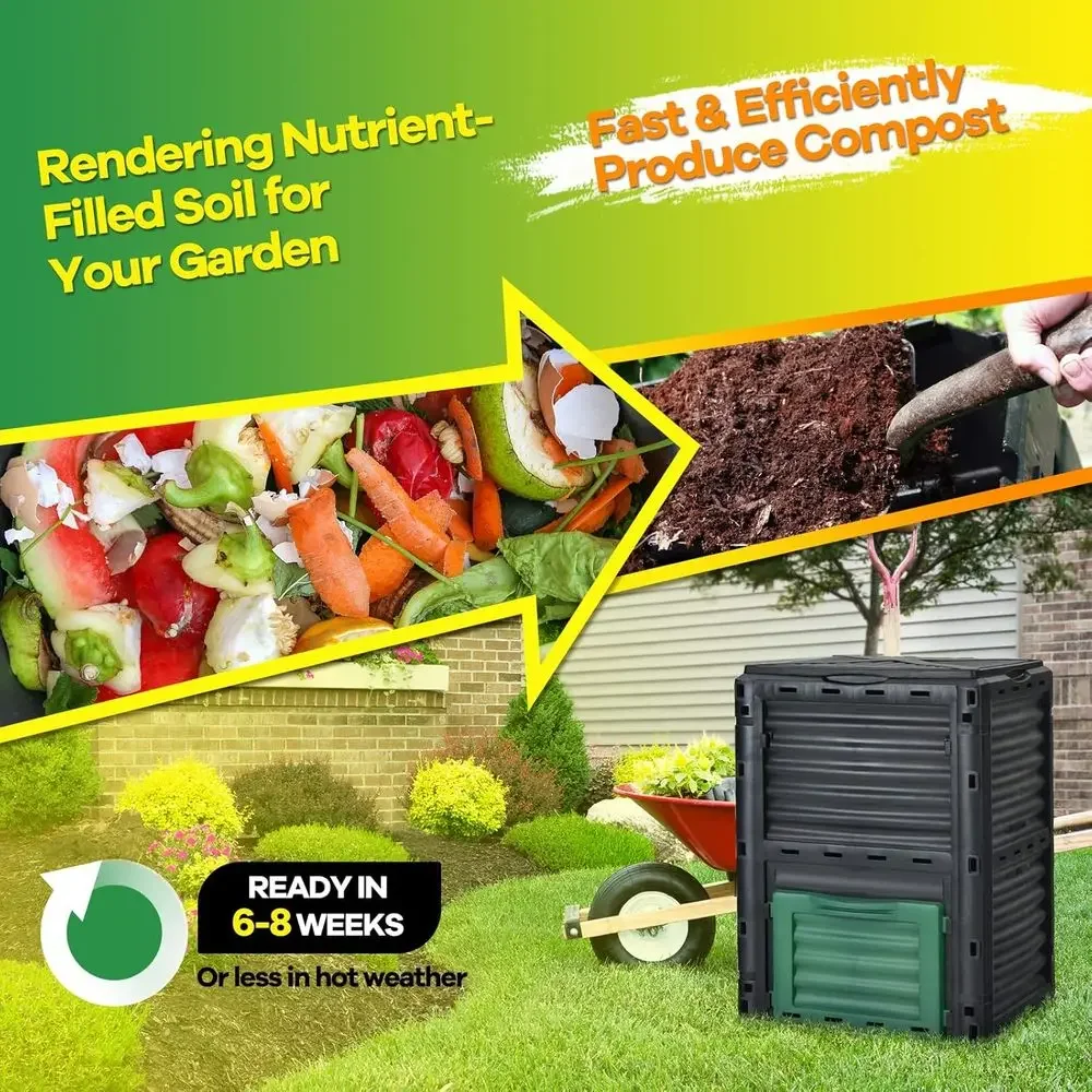 80 Gallon Outdoor Composting B - огляд і ціна Compost Bin