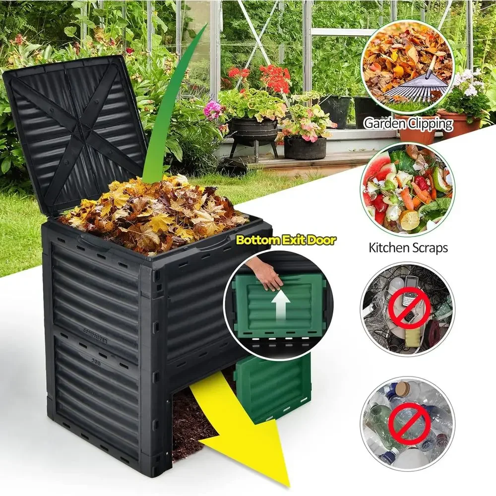 80 Gallon Outdoor Composting B - огляд і ціна Compost Bin