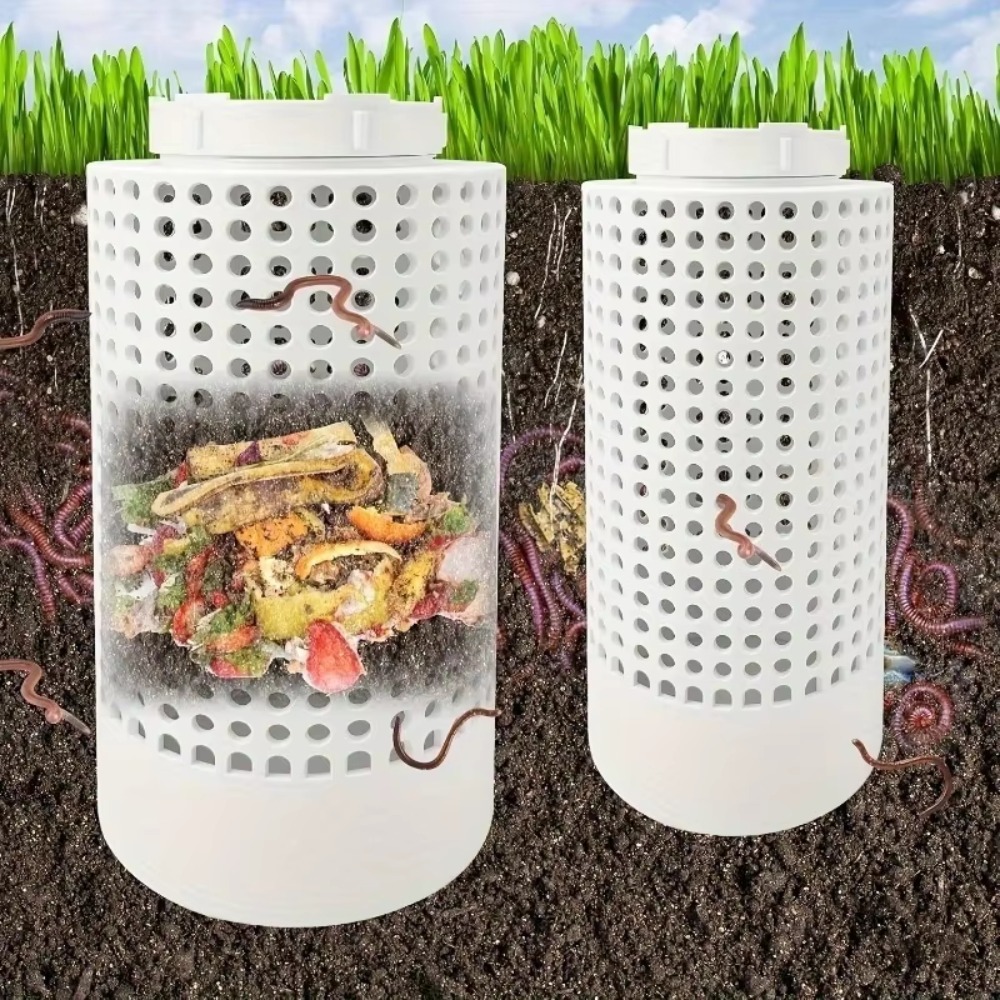 1pc Space-Saving PVC Earthworm - огляд і ціна Compost Bin