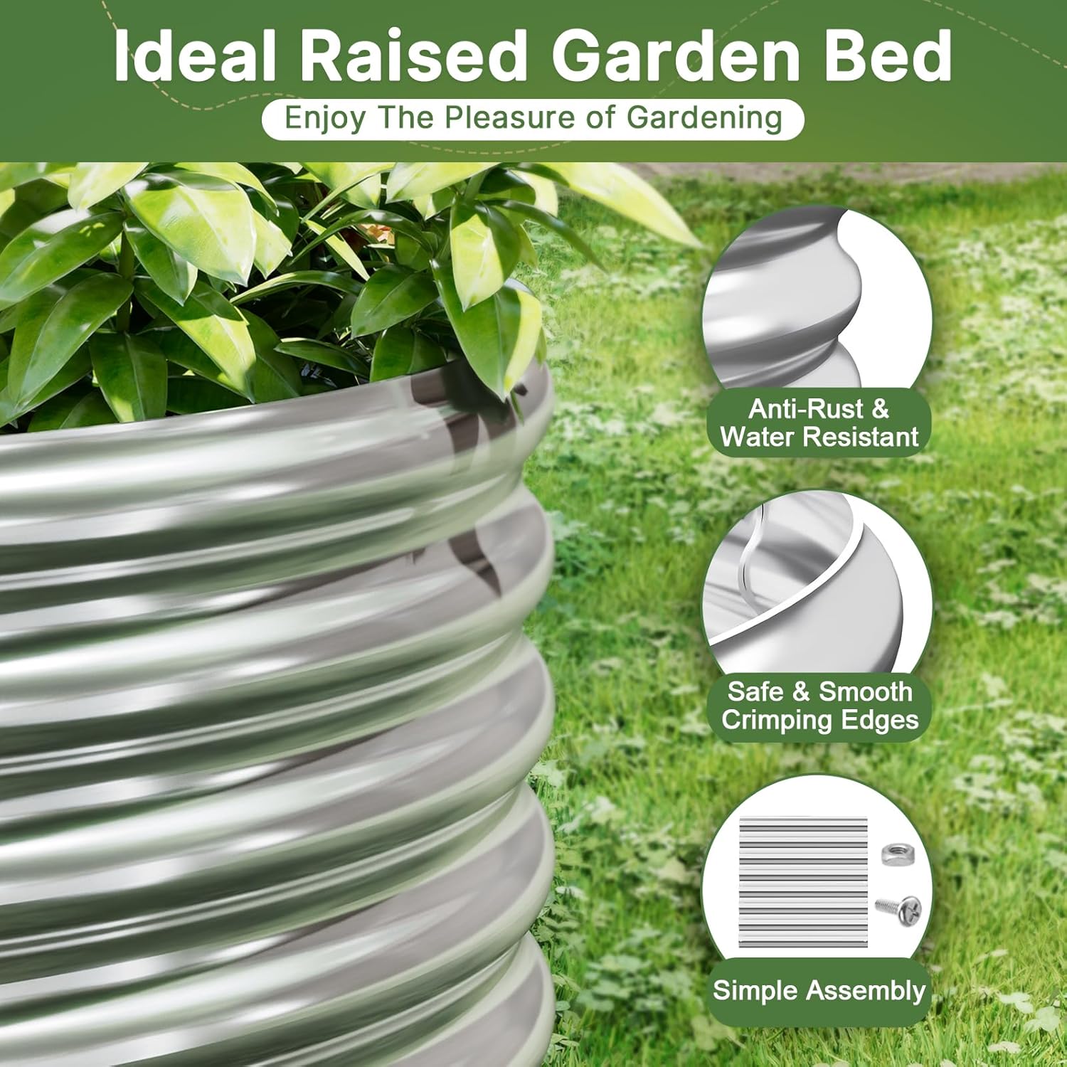 Outdoor Gardening with 2 PCS 8 - огляд і ціна Raised Garden Bed