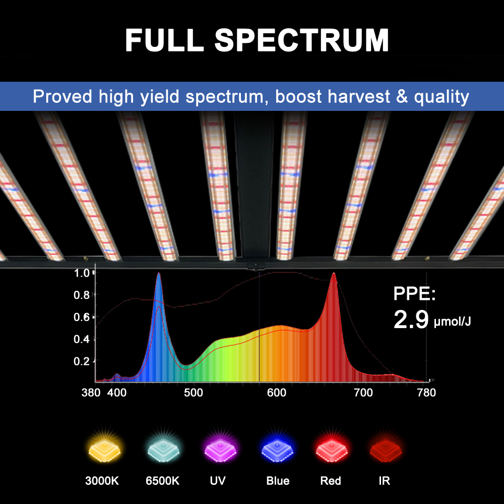 SLTMAKS 8x6FT 4X6FT 1000W Grow - огляд і ціна Grow Light Led