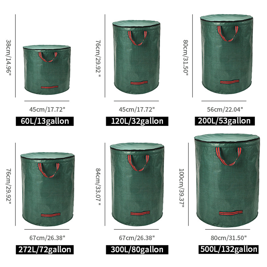 60-500L PP Garden Yard Waste B - огляд і ціна Grow Bag