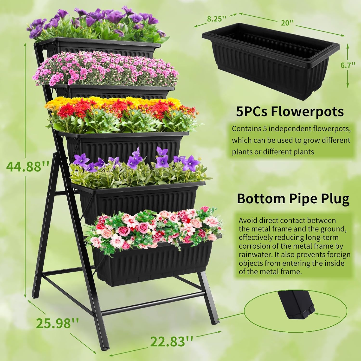 Outdoor Garden Patio Yard Vert - огляд і ціна Vertical Planter
