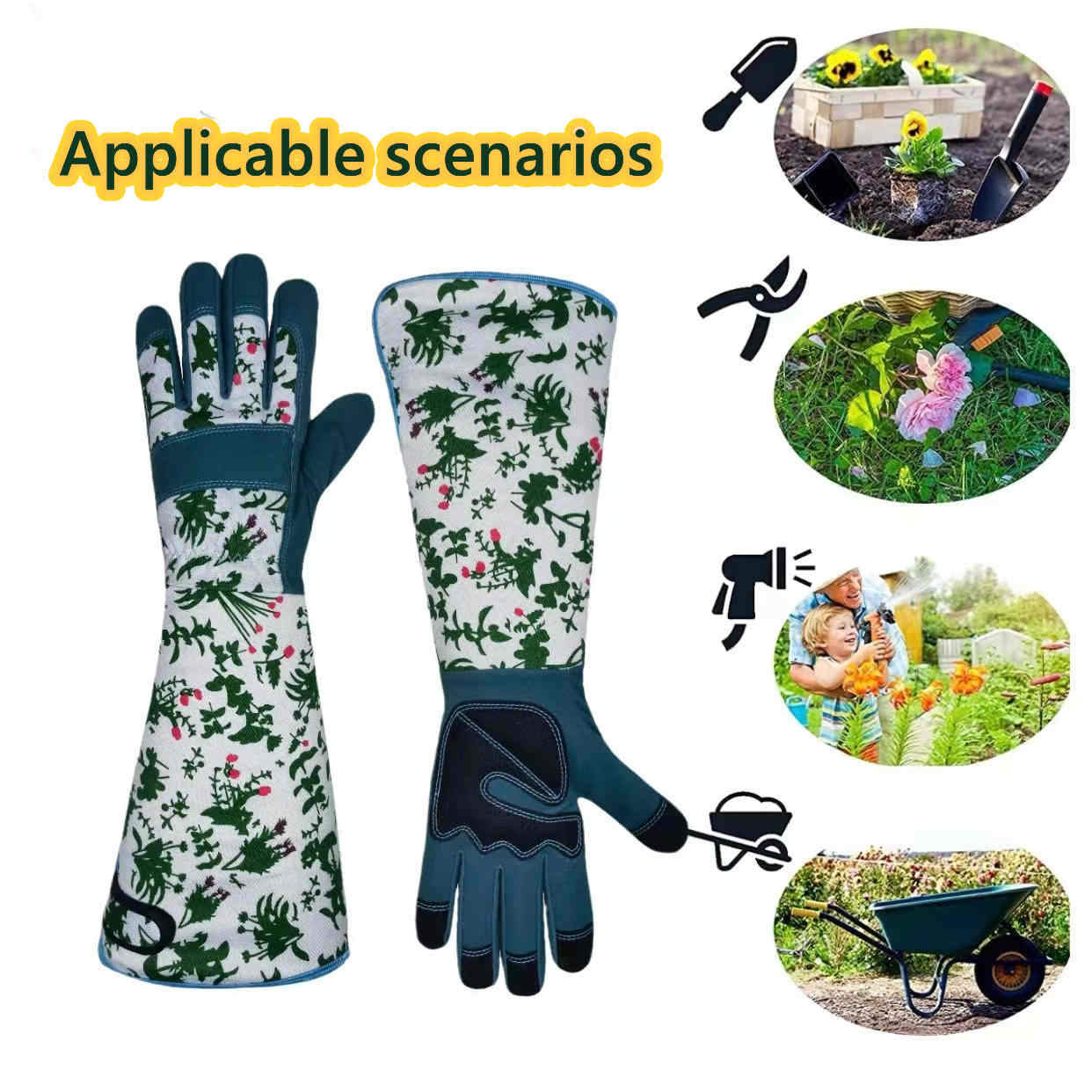 Women's Long Sleeve Gardening  - огляд і ціна Garden Gloves