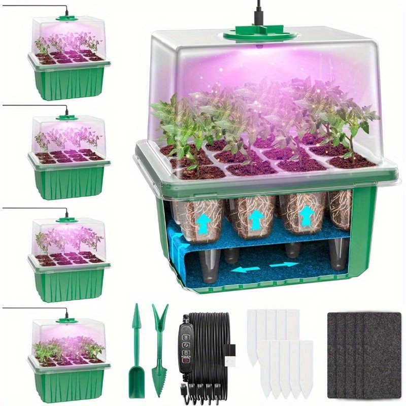 LED Grow Light Garden Plant Su - огляд і ціна Seed Starter Tray