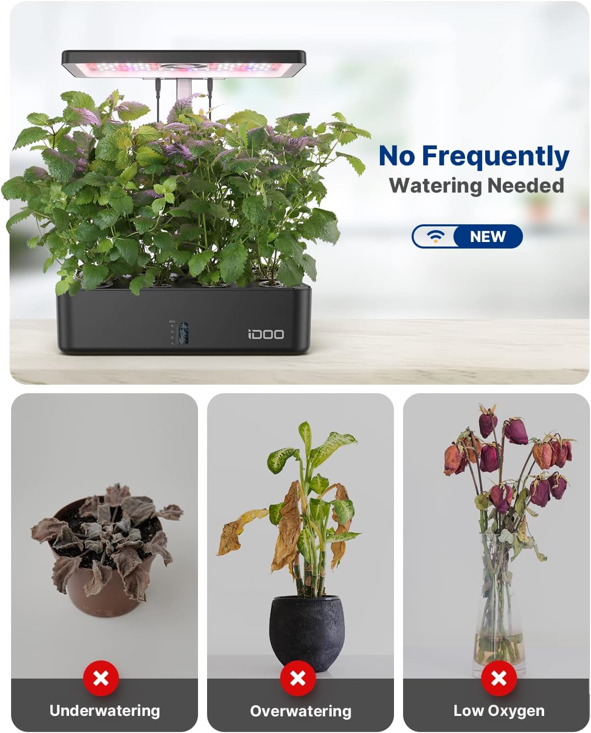 12 Pods WiFi Hydroponics Growi - огляд і ціна Hydroponic Kit