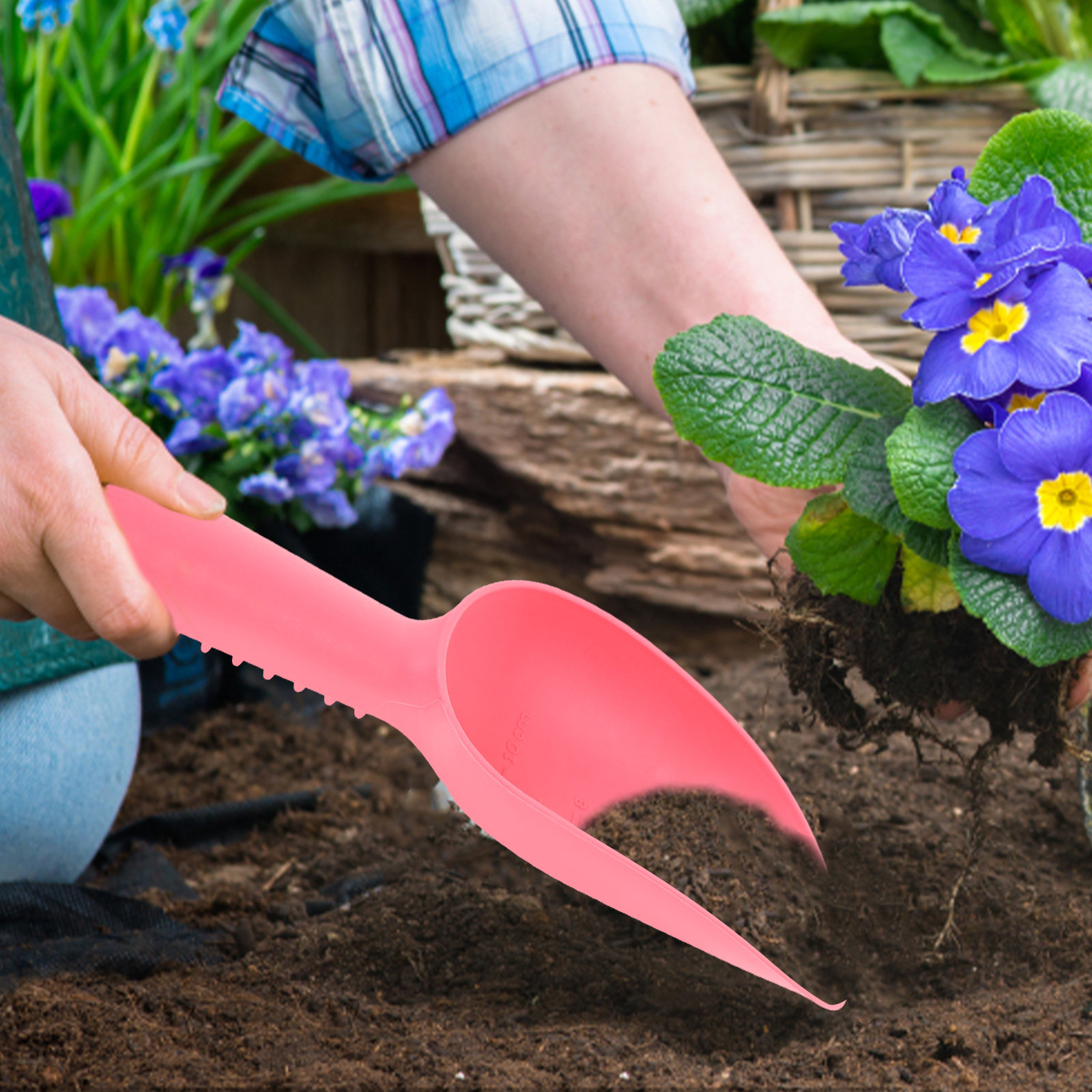 2Pcs Plastic Garden Scoop Hand - огляд і ціна Trowel Garden Tools