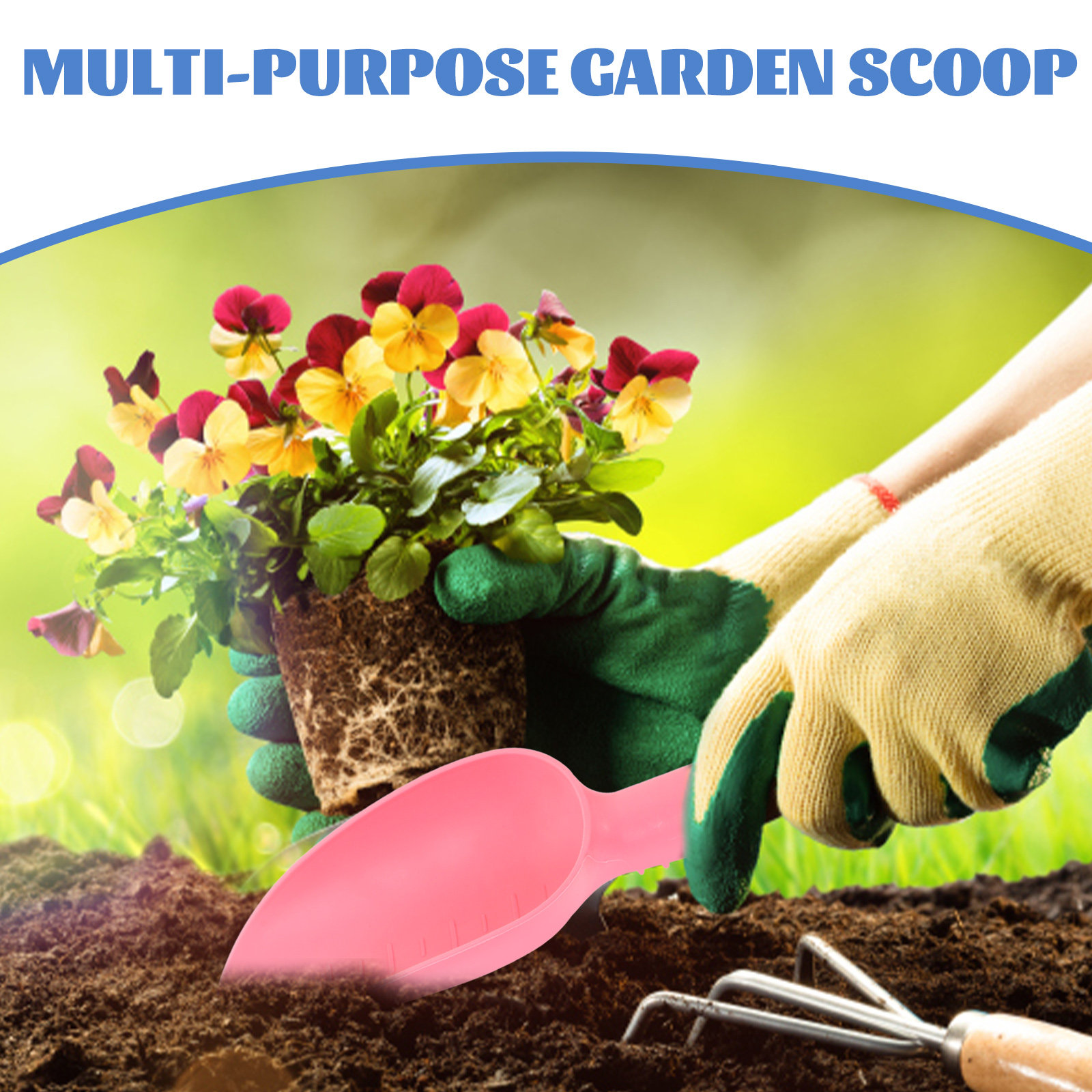 2Pcs Plastic Garden Scoop Hand - огляд і ціна Trowel Garden Tools