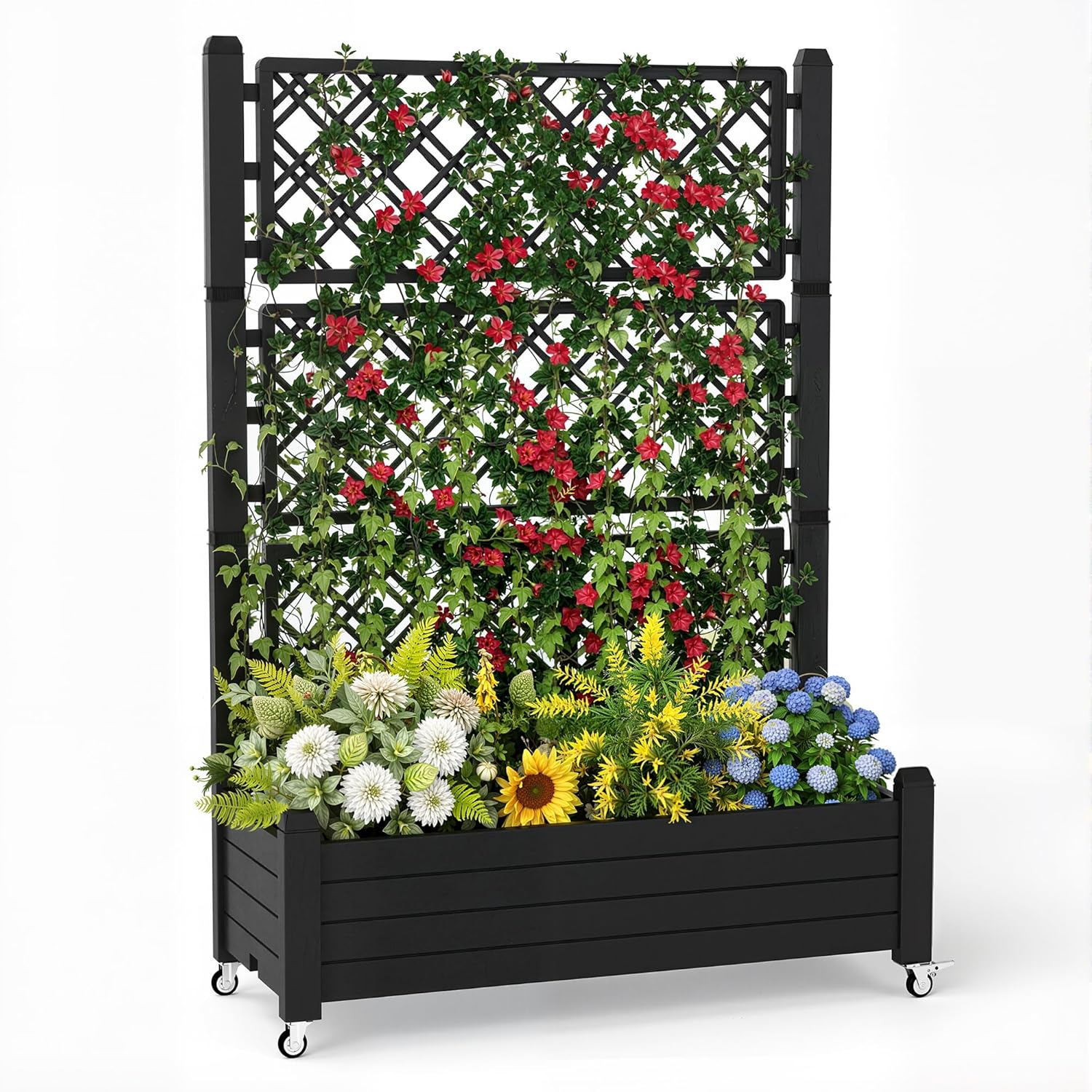 Raised Garden Bed with Trellis - огляд і ціна Self Watering Planter