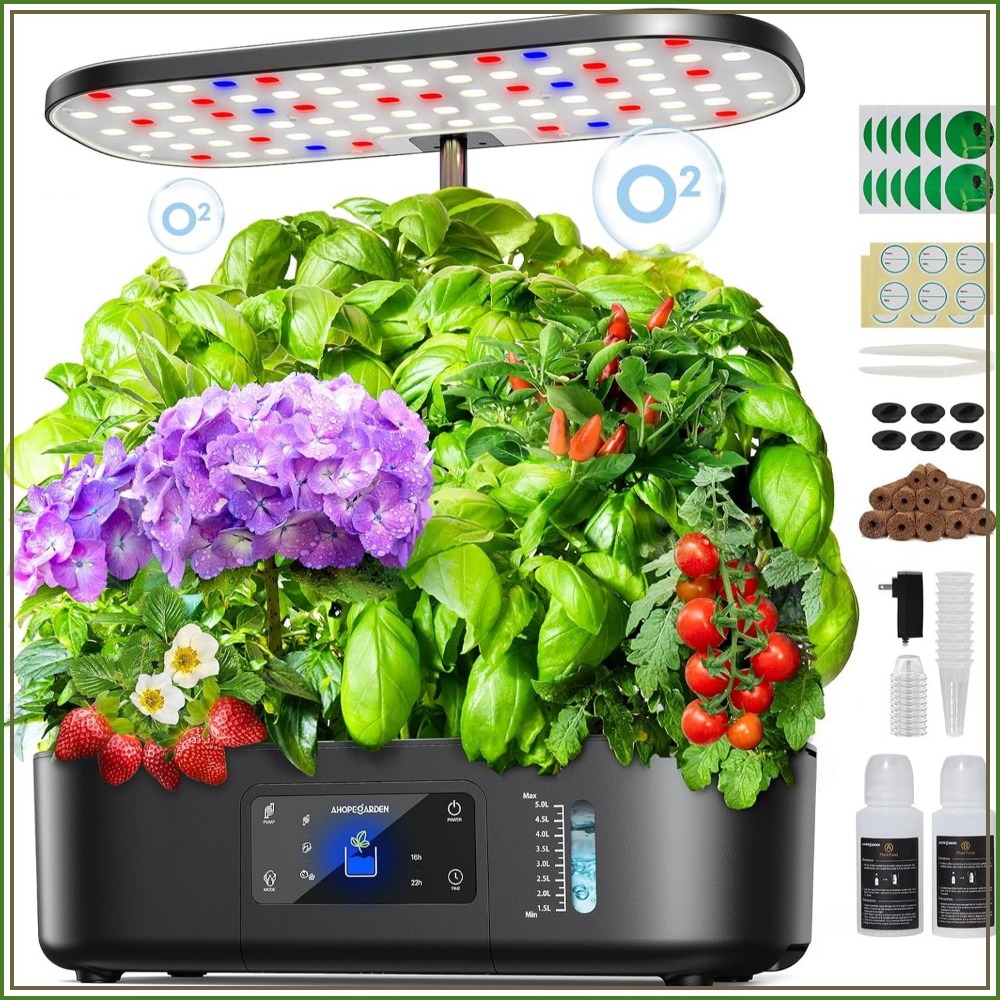 12-Pod Indoor Hydroponic Garde - огляд і ціна Indoor Herb Garden