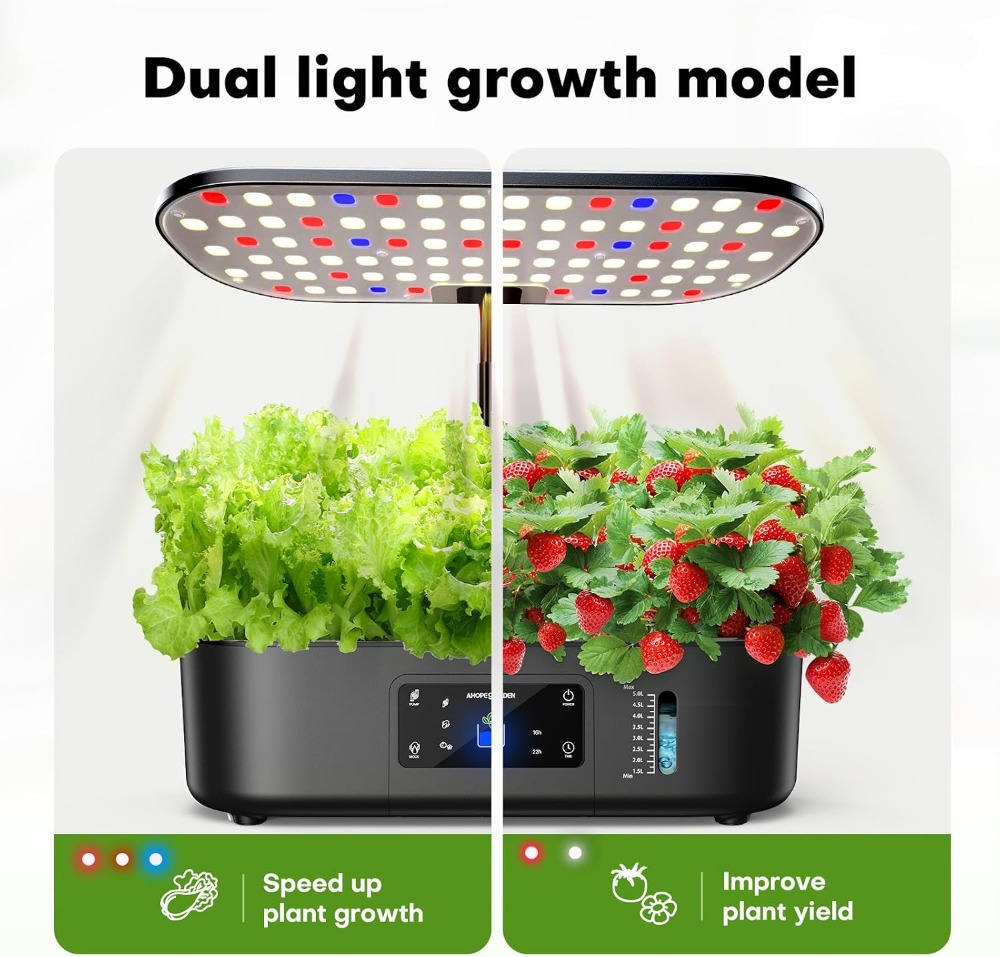 12-Pod Indoor Hydroponic Garde - огляд і ціна Indoor Herb Garden