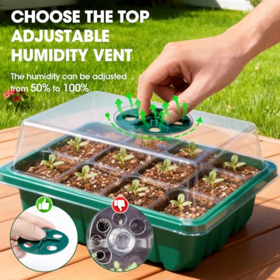 5 Packs Seed Starter Tray with - огляд і ціна Seed Starter Tray