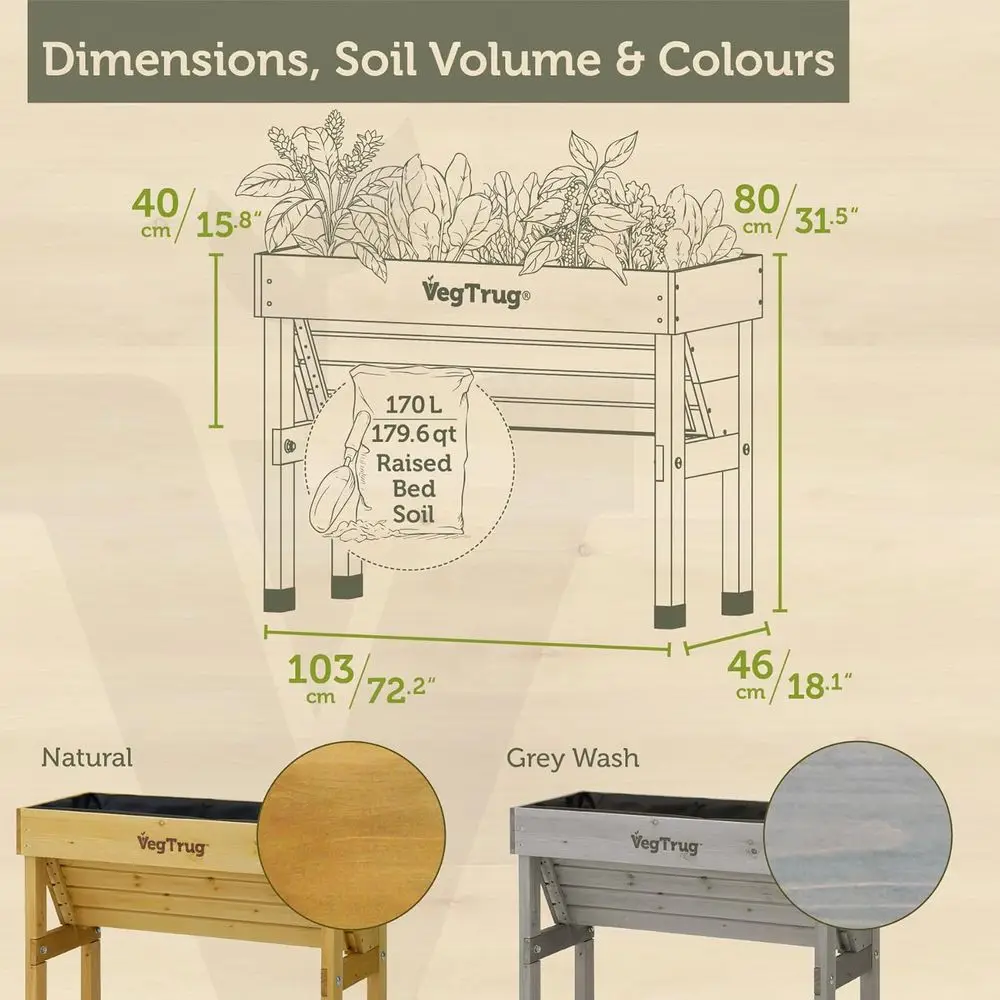 Natural Small 1m Wall-Mounted  - огляд і ціна Vertical Planter