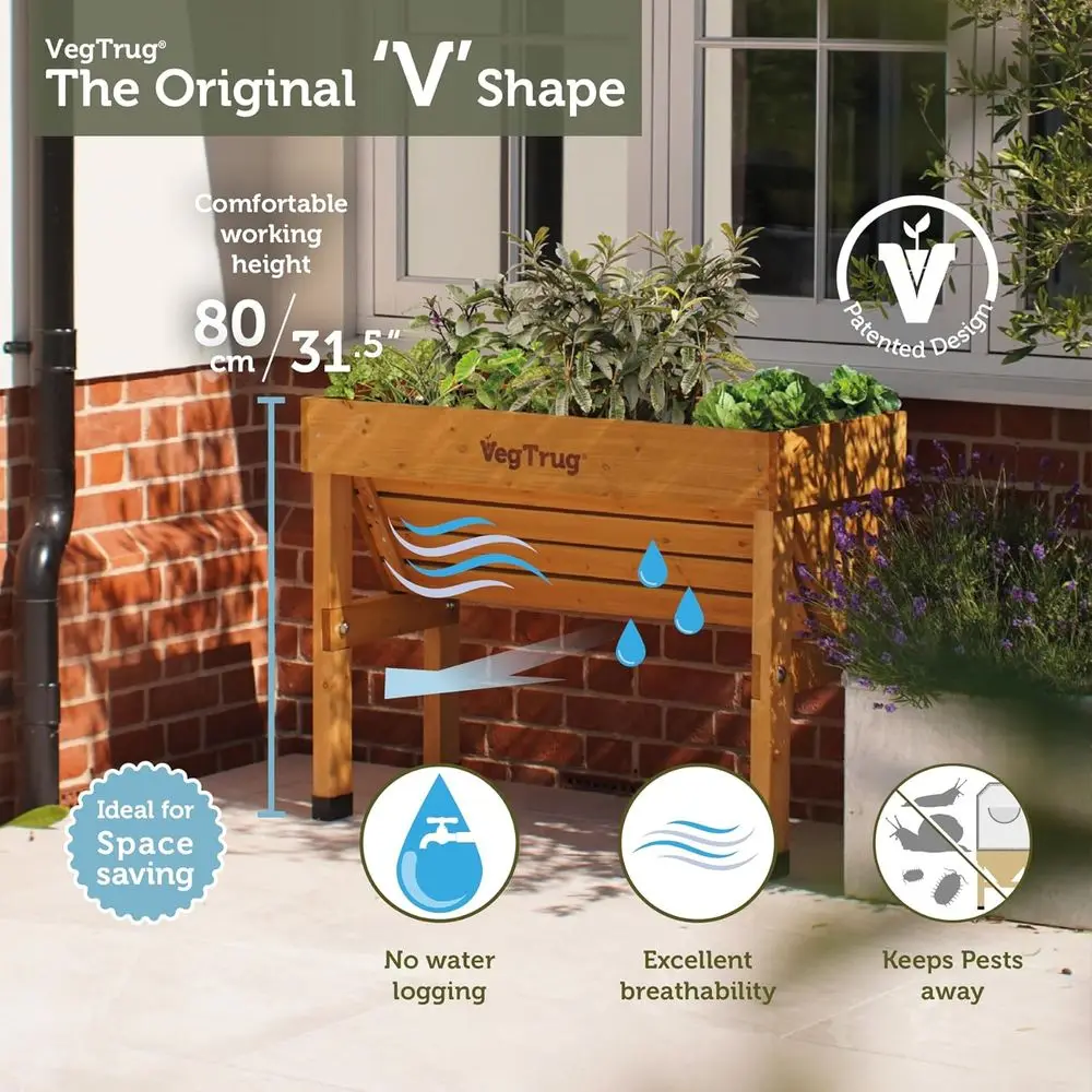 Natural Small 1m Wall-Mounted  - огляд і ціна Vertical Planter