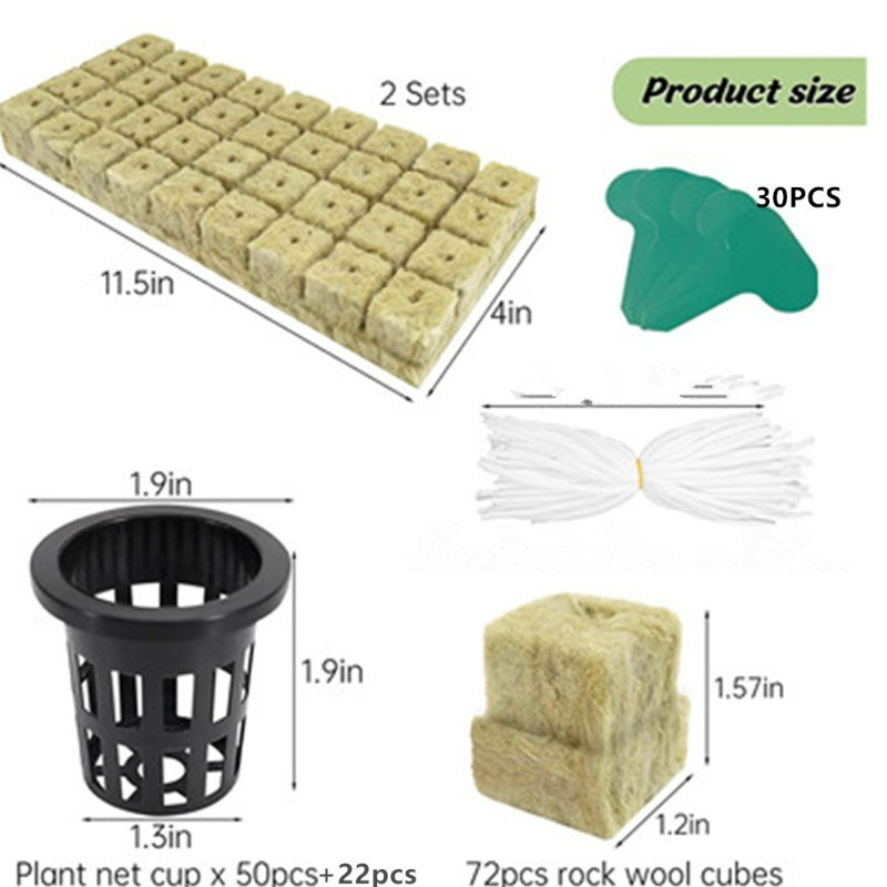 72-Pack Hydroponic Rockwool Cu - огляд і ціна Hydroponic Kit