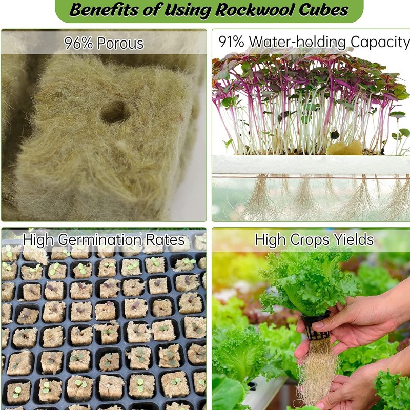 72-Pack Hydroponic Rockwool Cu - огляд і ціна Hydroponic Kit